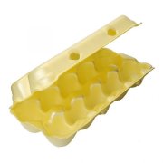 Упаковка для яиц КУРИНЫХ ВПС UE-10 10шт жёлтая Протэк КОРОБ=100шт 