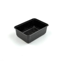 Контейнер прямоугольный одноразовый ПП ЧЁРНЫЙ 1000мл 50шт 179х132х64мм