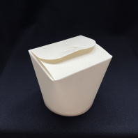 Коробка для лапши WOK БЕЛАЯ 500мл 30шт дно-КРУГ Фудбокс Виридо 