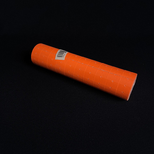 Этикет-лента 21,5х12 оранжевая 700эт (с перфорацией) 10рол/уп 