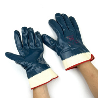 Перчатки КРАГА нитриловые (синие) 1пара 