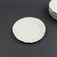 Тарелка картон D=170мм БЕЛАЯ 100шт Диапазон Арт.103043 