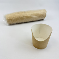 Упаковка OSQ Snack-Bowl-L стакан для фри, снеков КРАФТ 35шт 700мл D=108, d=88, H=108 