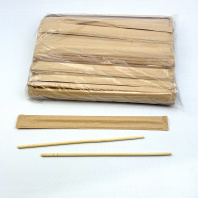 Палочки для еды БУМАГА КРАФТ 230мм УП=100пар БАМБУК круглые 