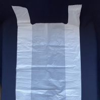 Пакет майка ПНД 38+18х65 (23) БЕЛАЯ 100шт ПЛОТНАЯ Иж 