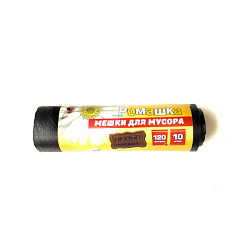 Мешки для мусора ПНД рулон (120л 10шт) "Ромашка"...