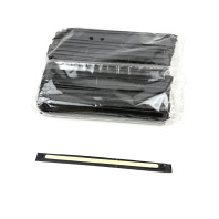 Размешиватель деревянный в ИНДИВИД. УПАК. БУМАГА ЧЁРНАЯ(!!!) 18см УП=250шт БЕРЁЗА 180х6х1,8мм 