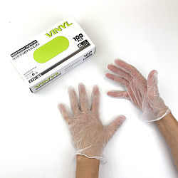 Перчатки виниловые неопудренные "XL" УП=100шт V...