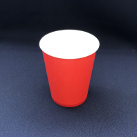 Стакан 250(260)мл бумажный КРАСНЫЙ 50шт D=80, d=57, H=92,5мм ПБФ Арт.18598 