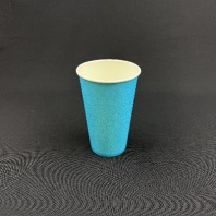 Стакан бумажный 400(530)мл БИРЮЗОВЫЙ 50шт D=90, d=60, H=136мм