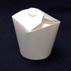 Коробка для лапши WOK БЕЛАЯ 750мл 50шт дно-КРУГ China Pak  Коробка для лапши WOK БЕЛАЯ 750мл 50шт дно-КРУГ China Pak