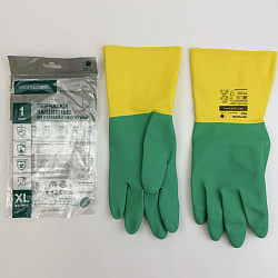 Перчатки латексные с НЕОПРЕНОМ "XL" 1пара/122гр... Перчатки латексные с НЕОПРЕНОМ "XL" 1пара/122гр...