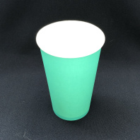 Стакан 400(470)мл бумажный БИРЮЗОВЫЙ 50шт D=90, d=53, H=136мм ПБФ 