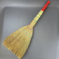Веник 4-х палый пятипрошивной ВЫСШИЙ СОРТ 1шт ручка ламинат L(ручки)=95см 