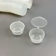Соусник с крышкой ПП 80мл 80шт D=70, d=56, H=34мм