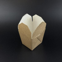 Коробка для лапши WOK КРАФТ 500мл 20шт дно-КВАДРАТ 66х66/75х75/93мм ECO NOODLES