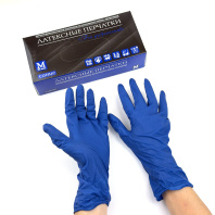 Перчатки латексные High Risk УП=50шт "M" смотровые, неопудренные, особопрочные 