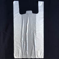 Пакет майка ПНД 30+16х60 (14) БЕЛАЯ 100шт 