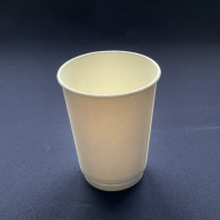 Стакан бумажный 2сл 250(290)мл БЕЛЫЙ 30шт D=80, d=55, H=90мм ВИРИДО 