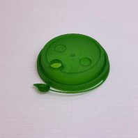 Крышка ПП 90мм с ЗАГЛУШКОЙ 50шт тёмно-ЗЕЛЁНАЯ
