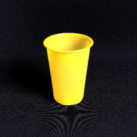 Стакан одноразовый ПП 200мл жёлтый 100шт 