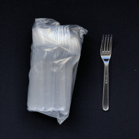 Вилка ПРЕМИУМ прозрачная УП=50шт 18см ЭЛПИ 
