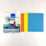 Салфетка целлюлозная ЧИСТЮЛЯ УП=3шт 15х18см Арт.С1302Т 