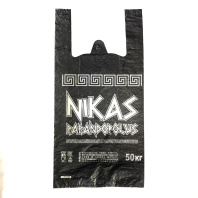 Пакет майка ПНД 30+17х55 (30) NIKAS СЕРЕБРО 100шт Иж 