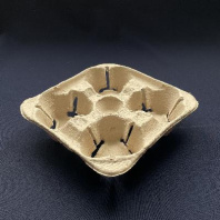 Держатель для 4-х стаканов картон СЕРЫЙ 1шт 200х200х45 СОЭМЗ 