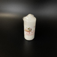 Свеча столбик D=5см, H=12см 1шт БЕЛАЯ