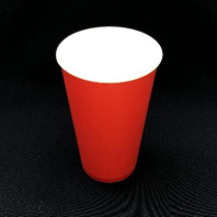 Стакан бумажный 400(470)мл КРАСНЫЙ 50шт D=90, d=53, H=136мм ПБФ
