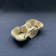 Держатель для 2-х стаканов картон СЕРЫЙ 193х108х42 (150шт)