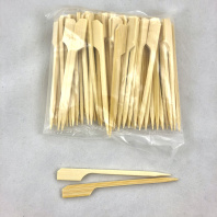 Пики деревянные "Гольф"  9см УП=100шт БАМБУК 