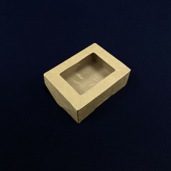 Упаковка OneBox- 350 КРАФ ланч-бокс с окном 25шт 100х80х4...