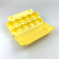 Упаковка для яиц КУРИНЫХ ВПС UE-10 "10шт" жёлтая Протэк КОРОБ=100шт 