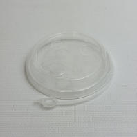 Крышка ПП 90мм с ЗАГЛУШКОЙ 50шт ПРОЗРАЧНАЯ ГЛЯНЕЦ(!!!) СМАРТПЛАСТ 