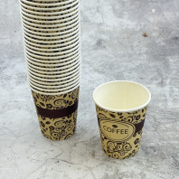 Стакан 250(296)мл бумажный УЗОР 50шт D=80, d=55, H=92мм GOOD 