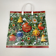 Пакет ПР(пластмассовая ручка) НГ 35х38см (90) Бирюза 10шт 