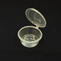 Соусник с крышкой ВЕРХНЕЕ ЗАКРЫТИЕ 50мл 80шт D=60, d=48, H=30мм ВЗЛП Арт.1244/1246 /80#1200#1280(!)