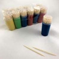 Зубочистки бамбук УП=80шт в банке (12бан)