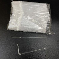 Трубочки  5х210мм УП=250шт с гофрой ПРОЗРАЧНЫЕ 