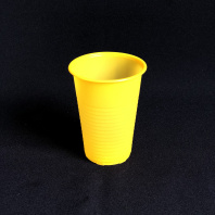 Стакан одноразовый ПП 200мл жёлтый 100шт 