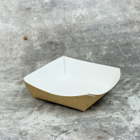 Лоток картон КРАФТ 110х110х40мм 50шт ВИРИДО 