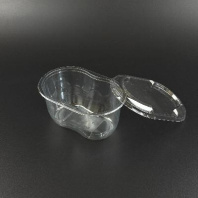 Контейнер одноразовый для ДЕСЕРТОВ СпК-1409 ВОСЬМЁРКА 500мл прозрачный + КРЫШКА 75шт внеш.141х92х68