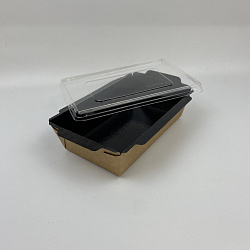 Упаковка ОРИГАМО салатник ЧЁРНЫЙ 800мл + КРЫШКА УП=100шт ... Упаковка ОРИГАМО салатник ЧЁРНЫЙ 800мл + КРЫШКА УП=100шт ...