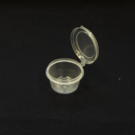 Соусник с крышкой ВЕРХНЕЕ ЗАКРЫТИЕ 30мл 80шт D=50, d=39, H=30мм ВЗЛП Арт.1234