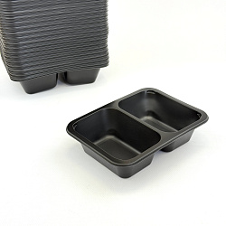 Лоток под запайку 187х137х45 626мл ЧЁРНЫЙ разделение-50/5... Лоток под запайку 187х137х45 626мл ЧЁРНЫЙ разделение-50/5...