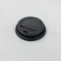 Крышка 90мм с КЛАПАНОМ 100шт ЧЁРНАЯ МАТОВАЯ
