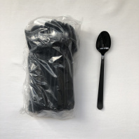 Ложка десертная ПРЕМИУМ чёрная УП=50шт 15,5см ЭЛПИ 