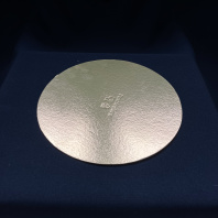 Подложка КРУГ золото/серебро D=200мм h=1,5мм 50шт Pasticciere